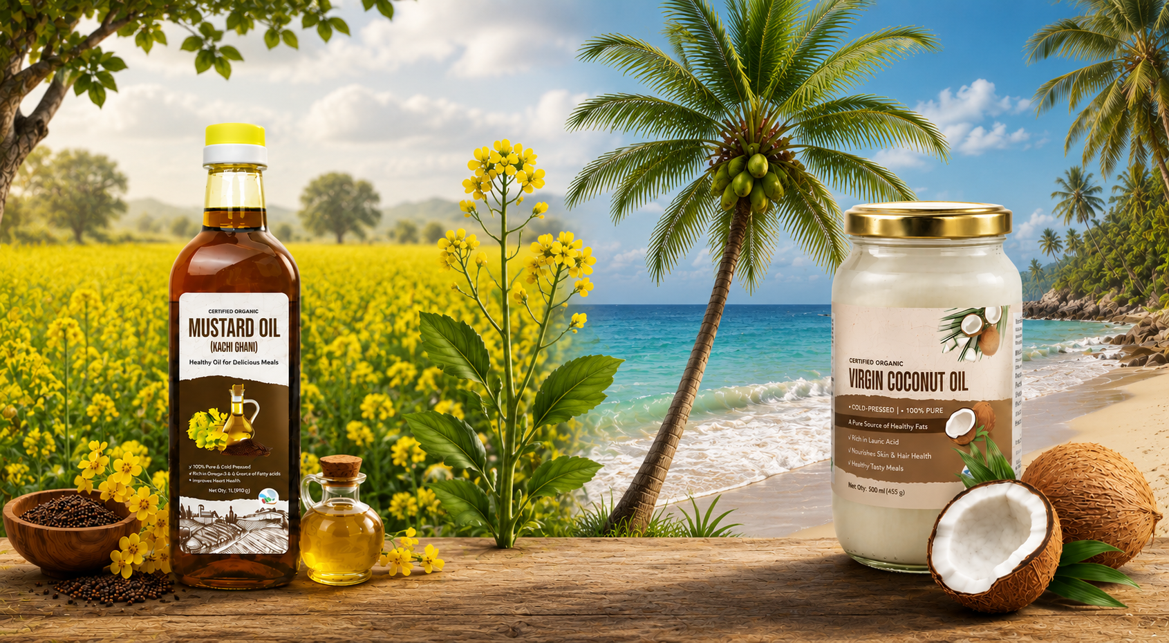 Mustard Oil vs Coconut Oil: Which Should You Use?