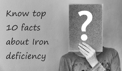 Know the top 10 facts of Iron Deficiency