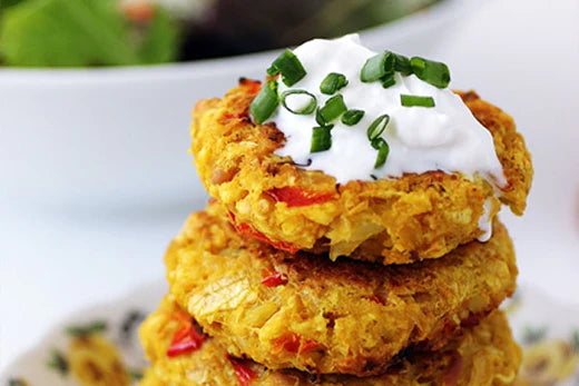 Taste from the Roots - Cauliflower chikpea patties