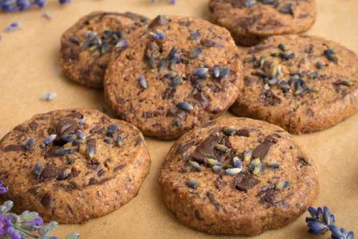Taste from the Roots - Dark Chocolate Lavender Cookies