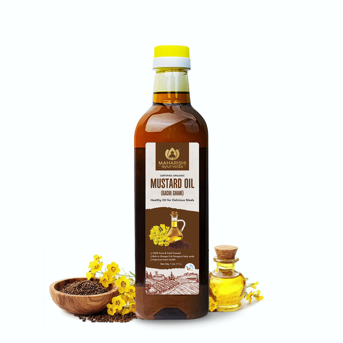 Pure Cold Pressed Mustard Oil | Heart & Skin Health