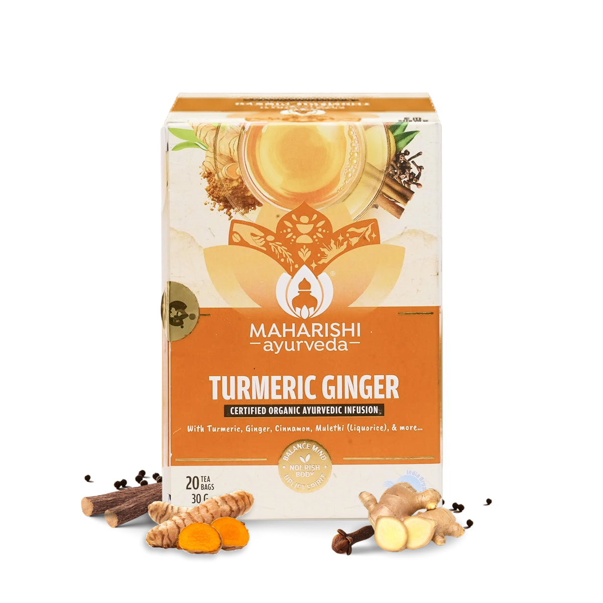 Turmeric Ginger Tea | Immunity & Digestion Boosting Ayurvedic Blend