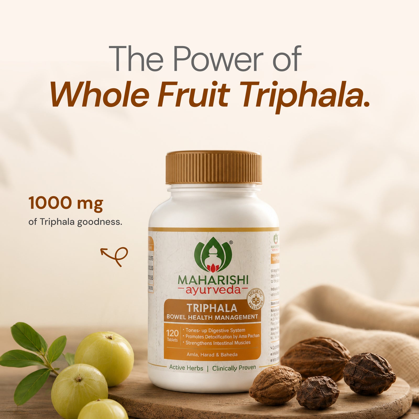 Maharishi Ayurveda Triphala Tablets – Digestive Detox & Gut Health Support