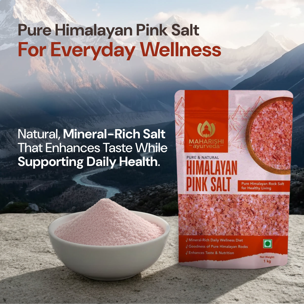 Maharishi Pure Himalayan Salt | Supports Digestion Naturally