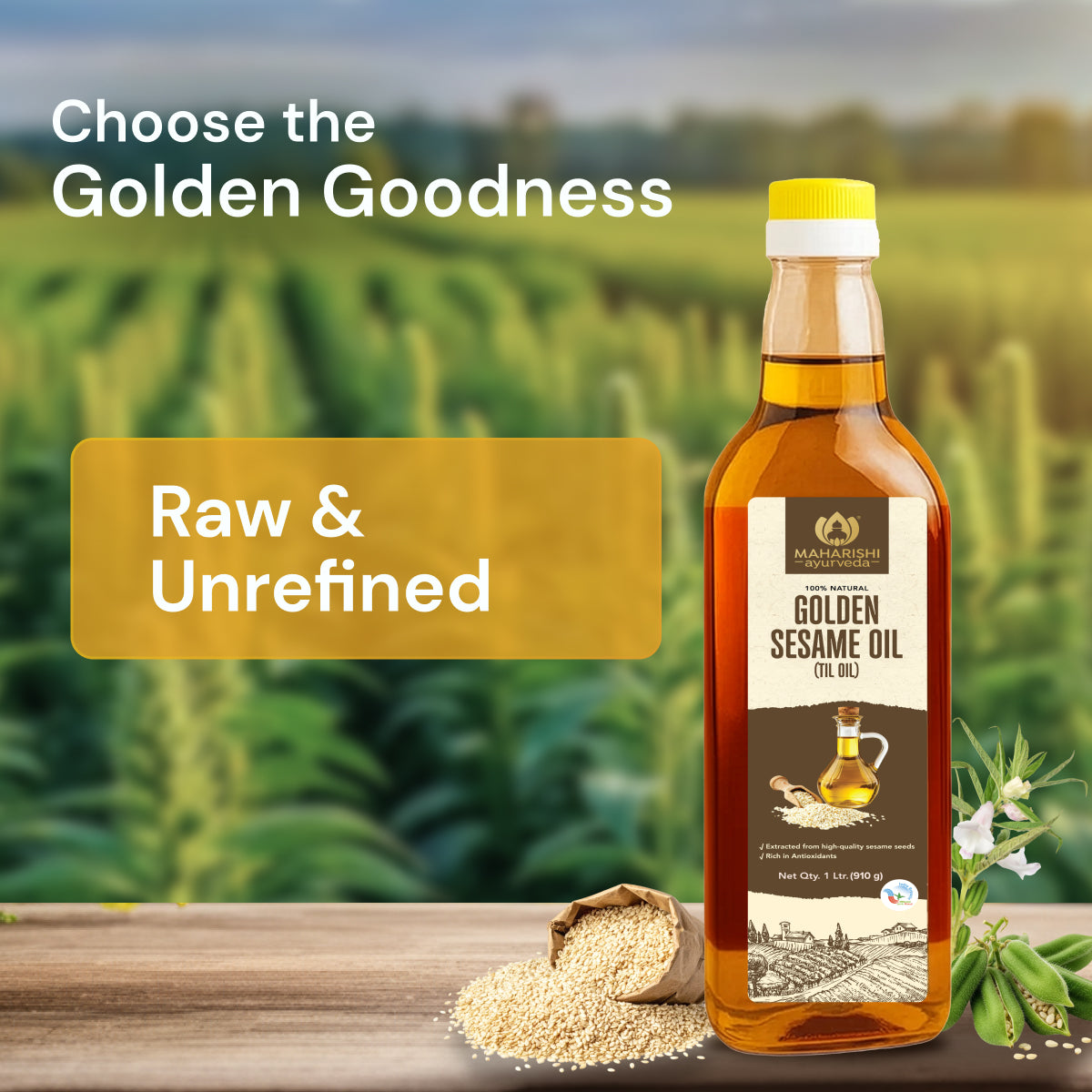 Pure Cold Pressed Sesame Oil Benefits | Skin & Wellness