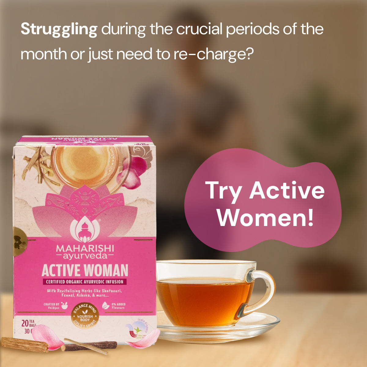 Active Woman Tea: Well Women Holistic Support Blend