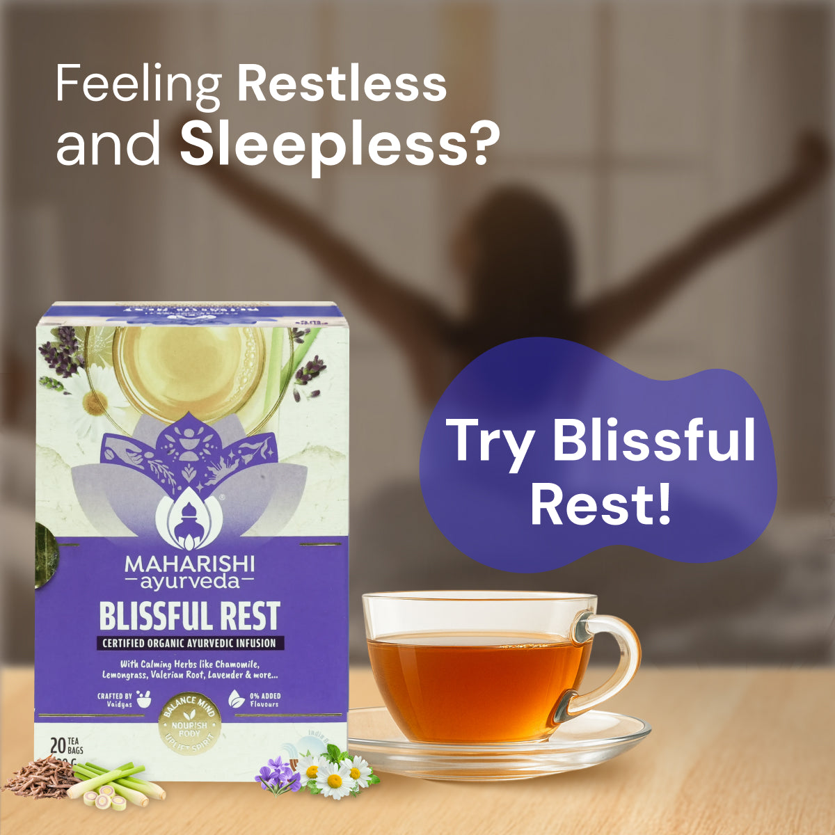 Blissful Rest: Ayurvedic Sleep Tablets Alternative | Herbal Tea