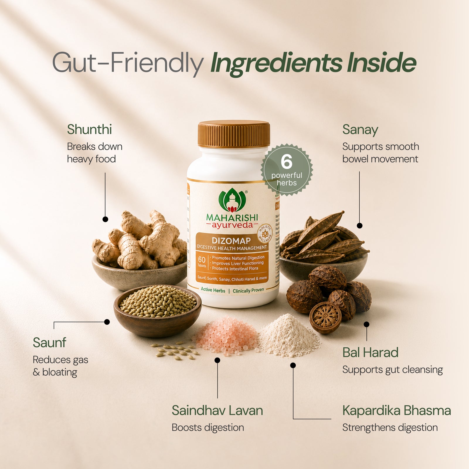 Dizomap - For Gas, Bloating and Indigestion
