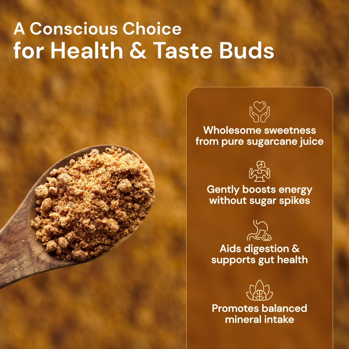 Organic Jaggery Powder | Helps aids in digestion and gut health