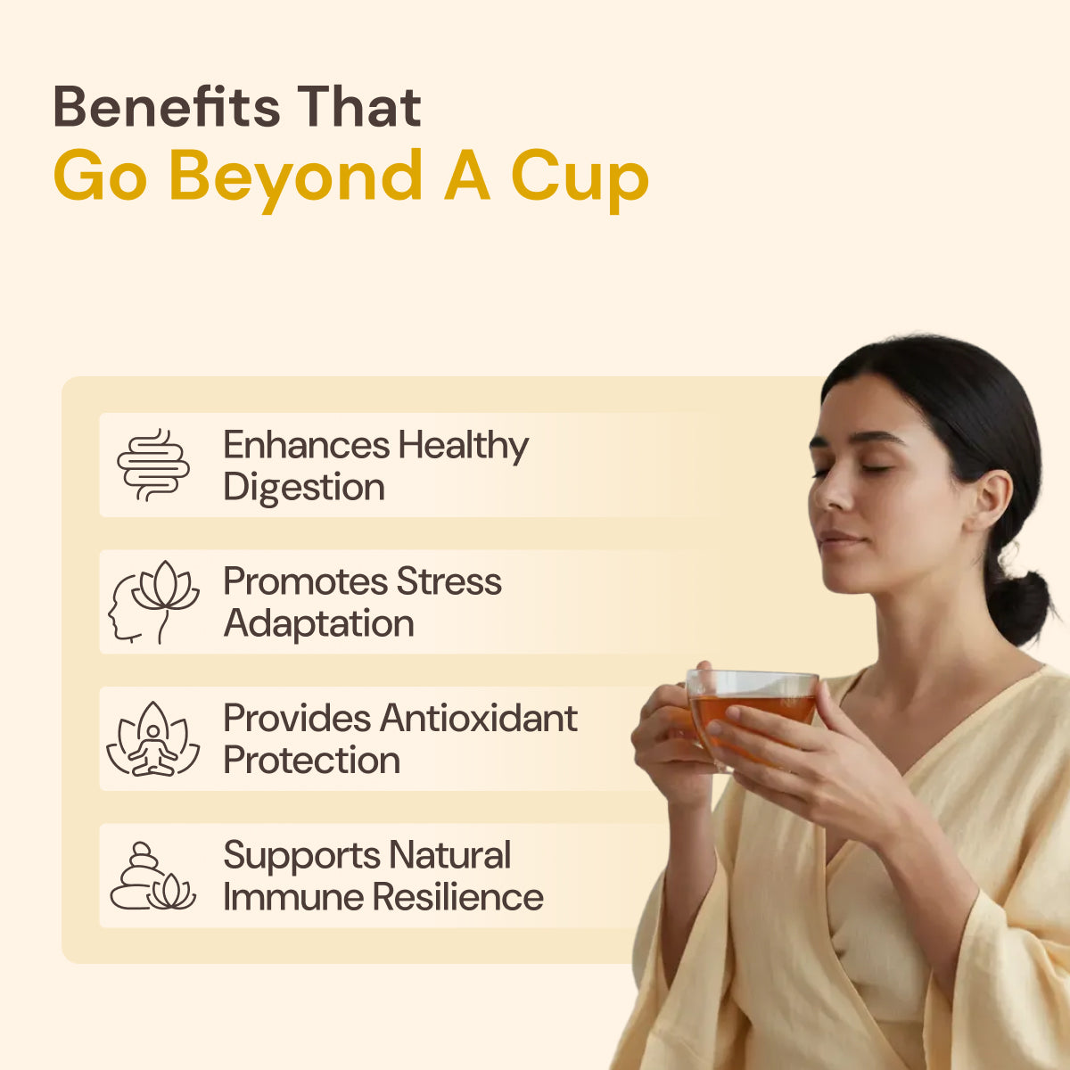 Tulsi Lemon Ginger Tea | Supports Immunity & Digestion