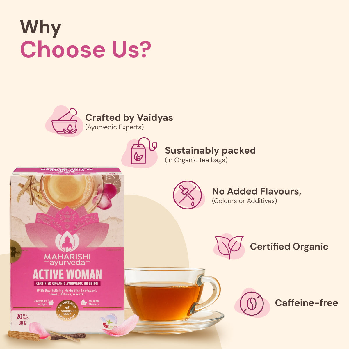 Active Woman Tea: Well Women Holistic Support Blend