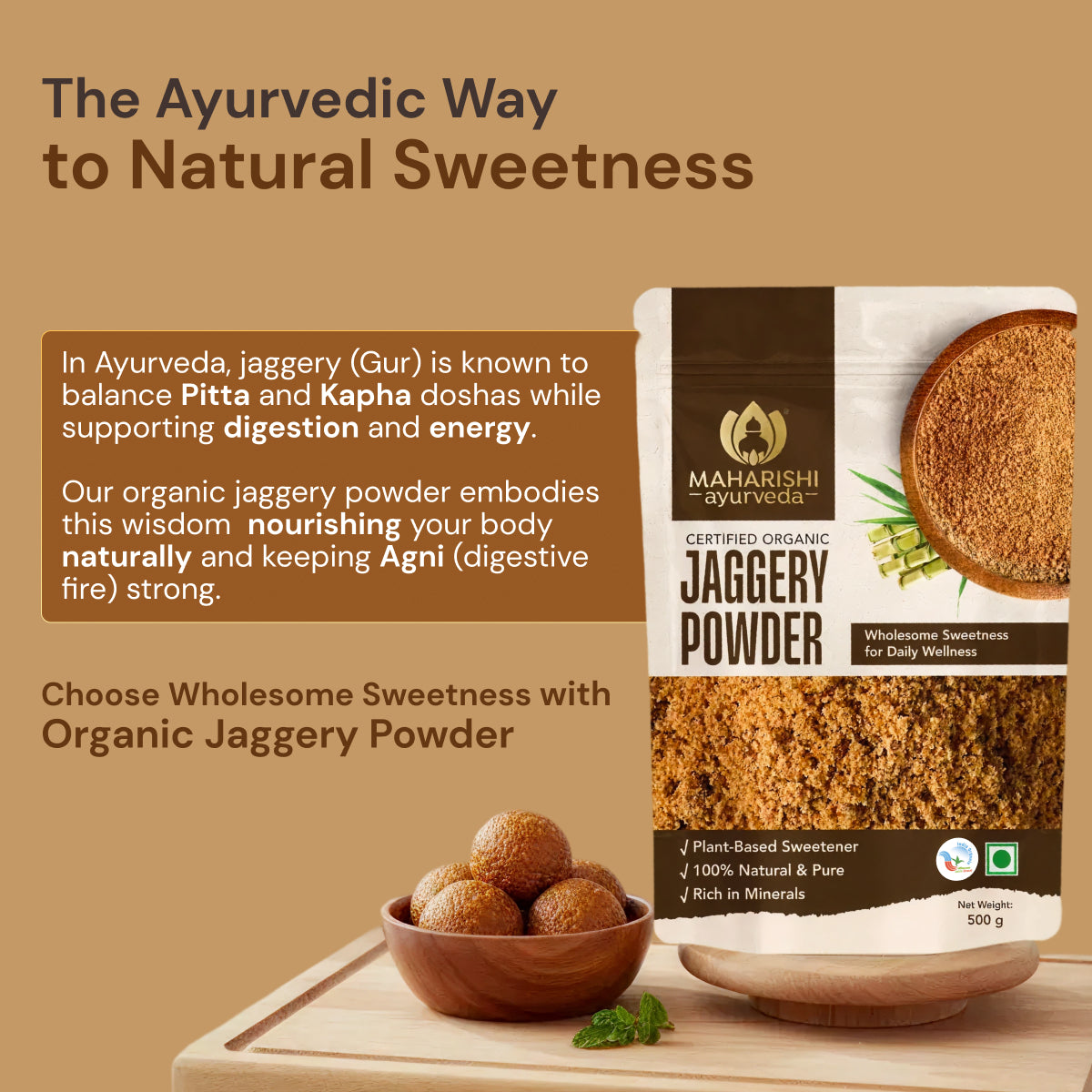 Organic Jaggery Powder | Helps aids in digestion and gut health