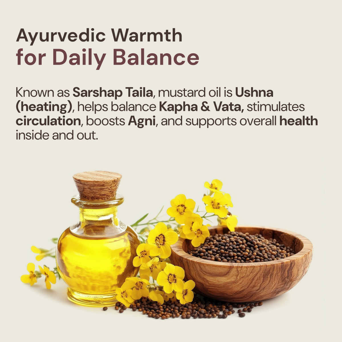 Pure Cold Pressed Mustard Oil | Heart & Skin Health