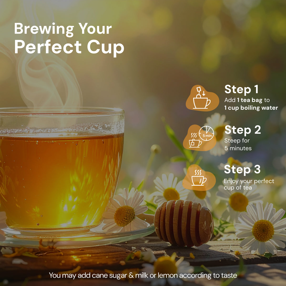 Honey Chamomile Tea | Restorative Sleep & Relaxation Blend