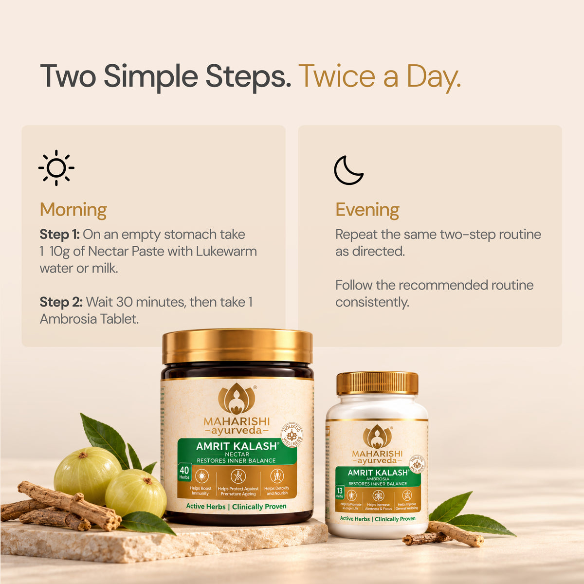 Maharishi Ayurveda Amrit Kalash Dual Pack | Supports Holistic Health