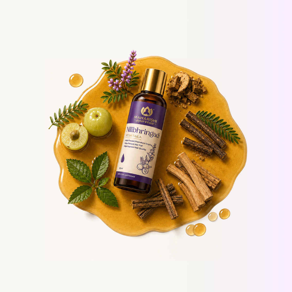 Nilibringadi Kesh Taila – For Naturally Darker-Looking Hair&nbsp;