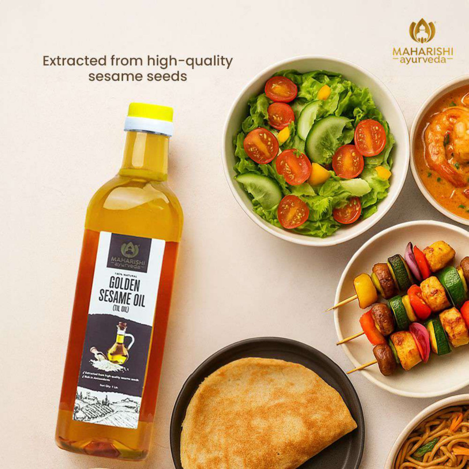Pure Cold Pressed Sesame Oil Benefits | Skin & Wellness