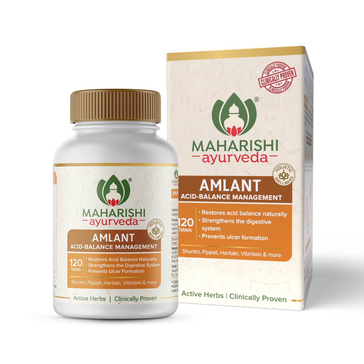 Maharishi Ayurveda Amlant Tablet-Ayurvedic Support for Gut Health & Acidity