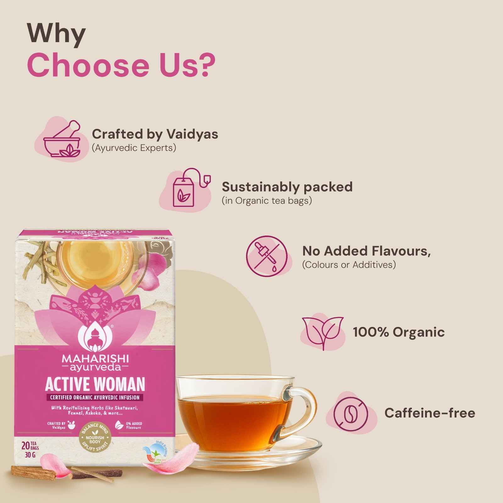 Active Woman Tea: Well Women Holistic Support Blend