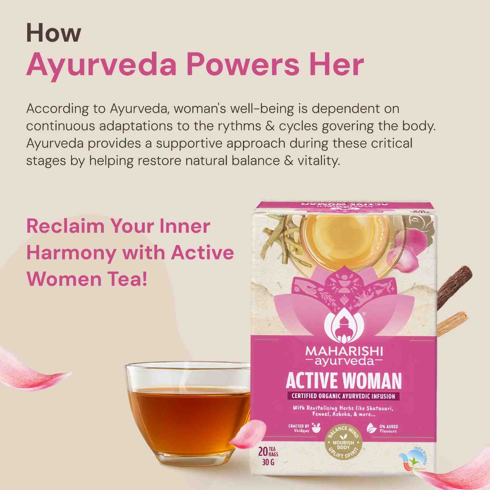Active Woman Tea: Well Women Holistic Support Blend