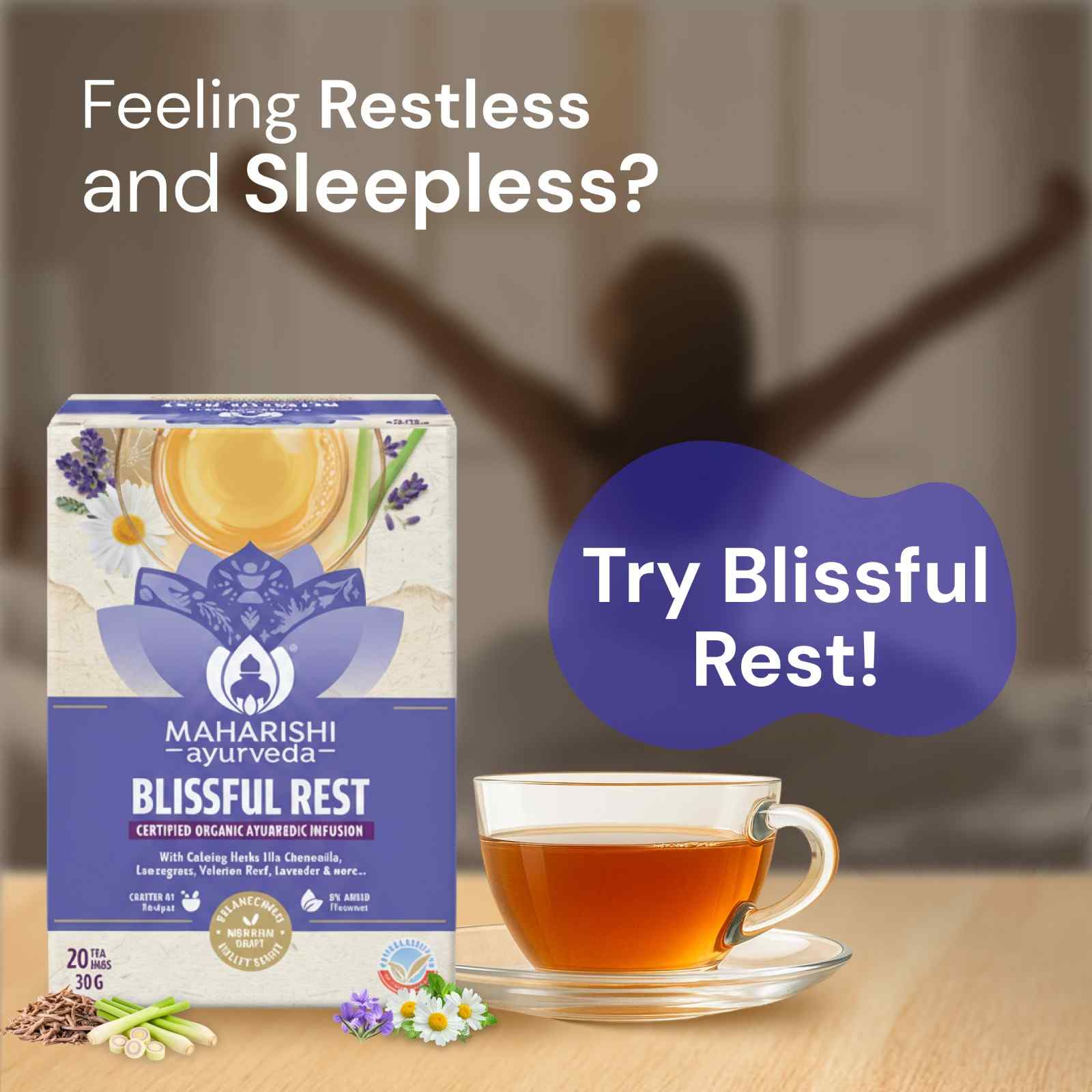 Blissful Rest: Ayurvedic Sleep Tablets Alternative | Herbal Tea