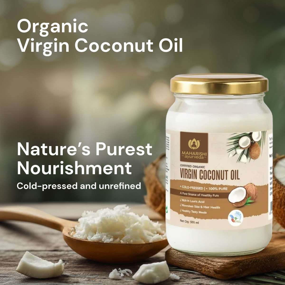 Virgin Coconut Oil Benefits for Skin and Hair | Cold Pressed Oil
