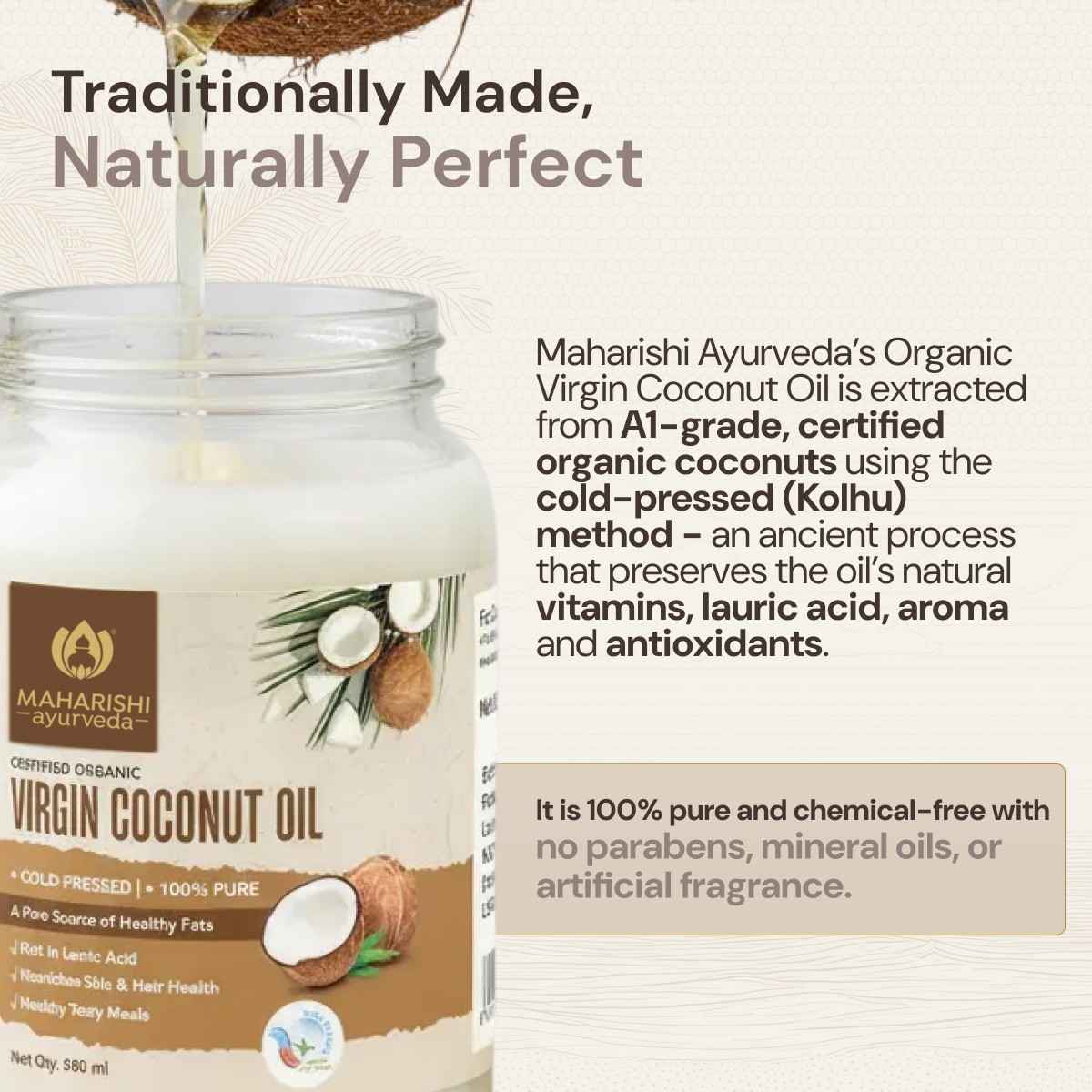 Virgin Coconut Oil Benefits for Skin and Hair | Cold Pressed Oil