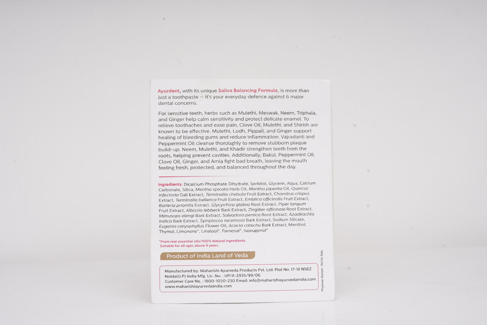 Ayurdent Classic Free Gift (5ml)