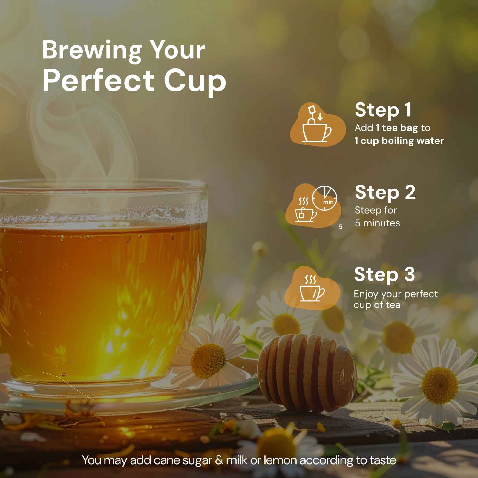 Honey Chamomile Tea | Restorative Sleep & Relaxation Blend