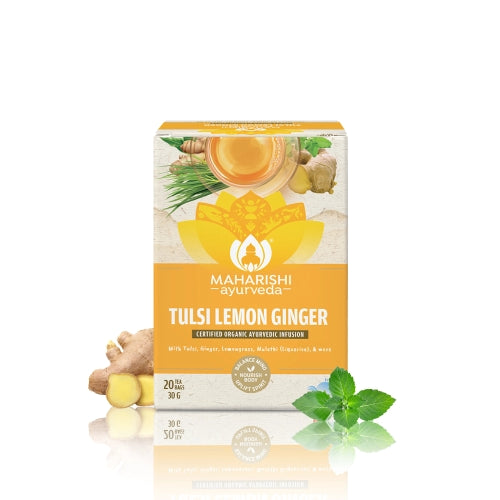 Tulsi Lemon Ginger Tea | Supports Immunity & Digestion