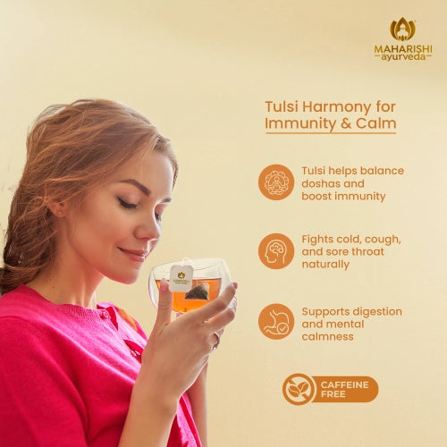 Tulsi Lemon Ginger Tea | Supports Immunity & Digestion