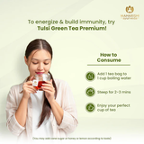 Tulsi Green Tea Premium | Organic Ayurvedic Bleend