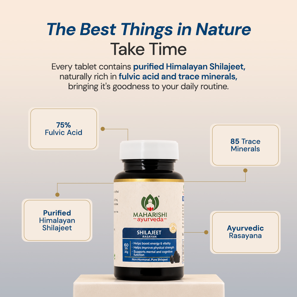 Maharishi Ayurveda Shilajit Tablets – Energy, Stamina & Immunity Support