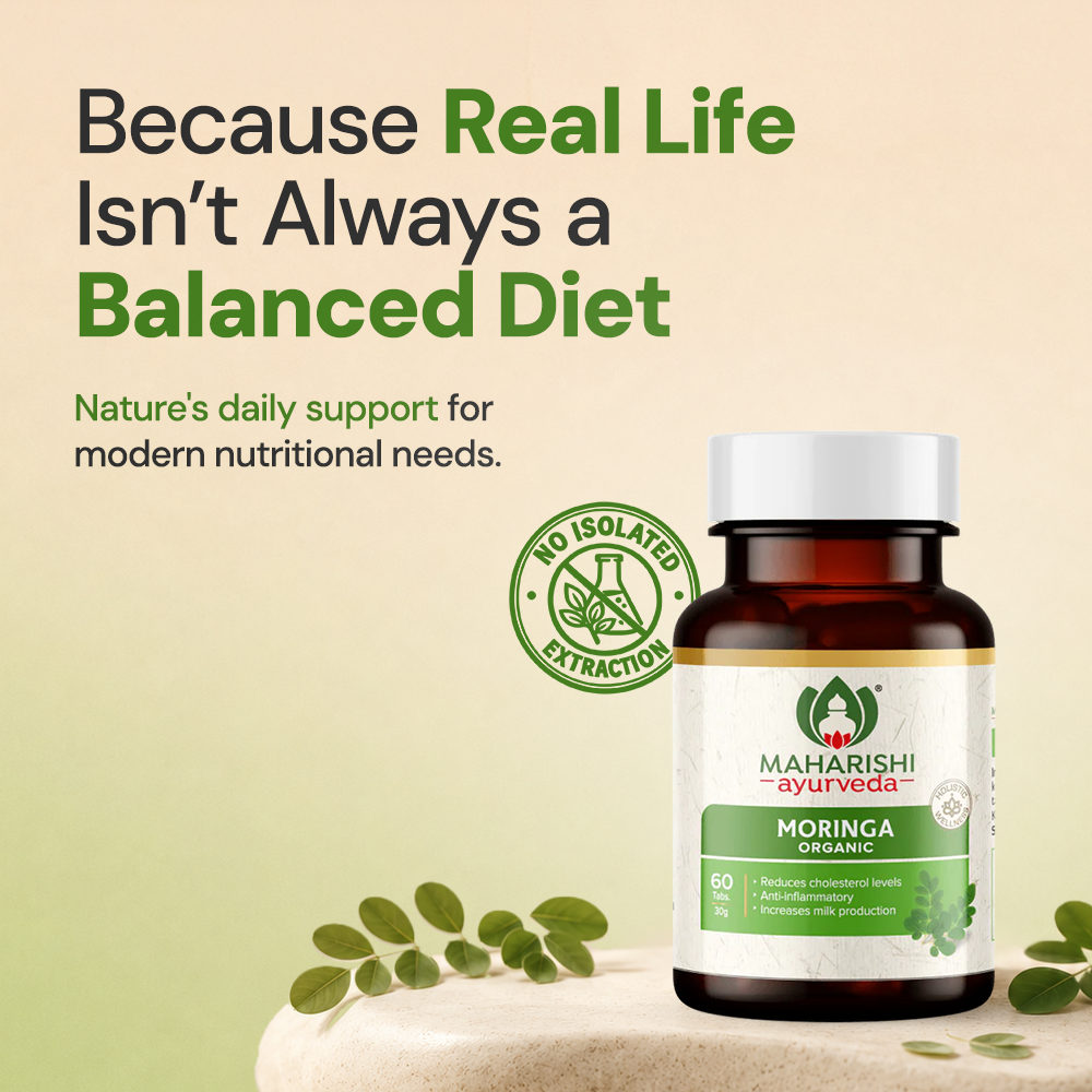 Maharishi Ayurveda Organic Moringa Tablets – Immunity & Energy Support