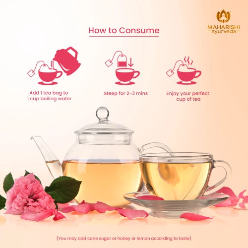 Rose Hibiscus Tea | Uplifting & Calming Ayurvedic Blend