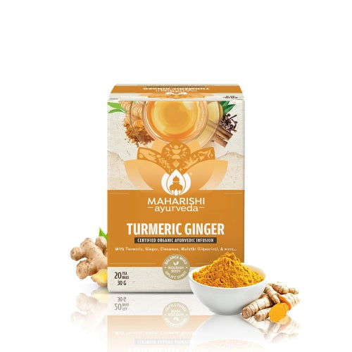 Turmeric Ginger Tea | Immunity & Digestion Boosting Ayurvedic Blend