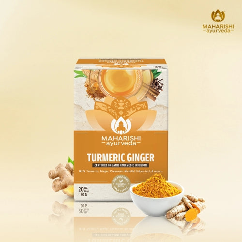 Turmeric Ginger Tea | Immunity & Digestion Boosting Ayurvedic Blend