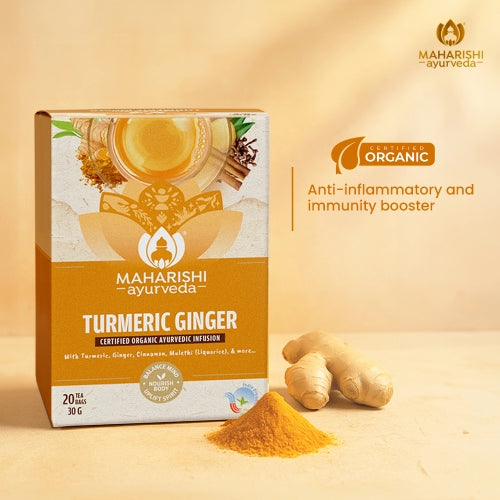 Turmeric Ginger Tea | Immunity & Digestion Boosting Ayurvedic Blend