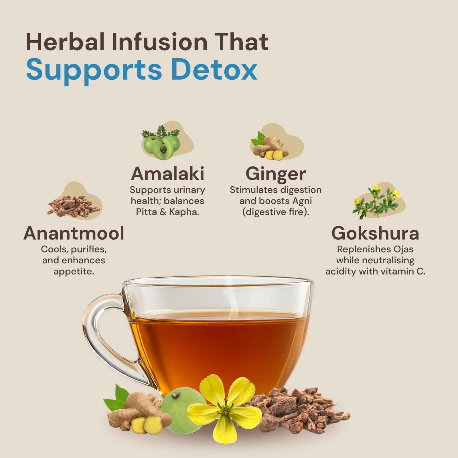 Pure Cleanse: Ayurvedic Detox Tea | Natural Purifying Herbal Blend