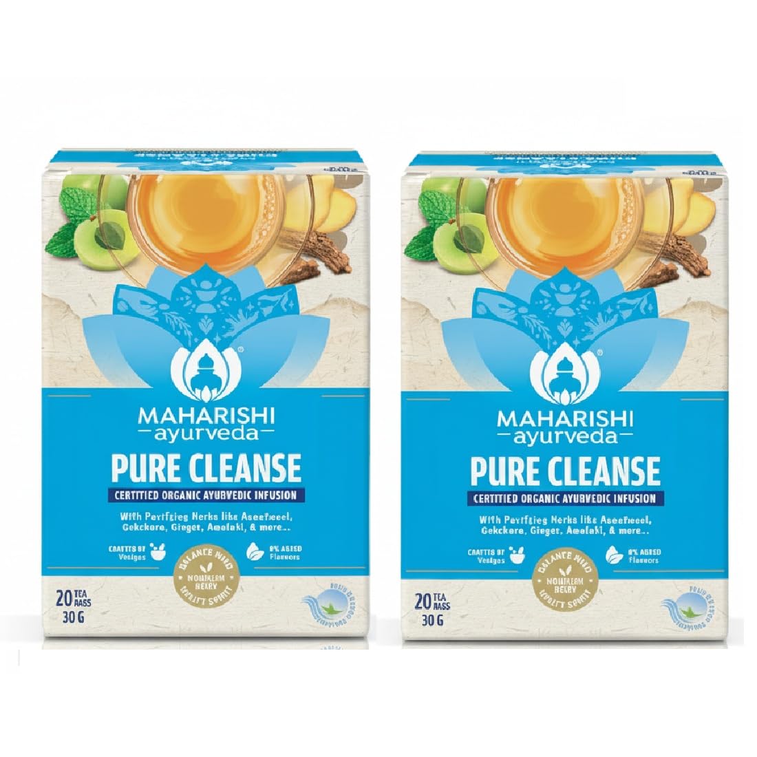 Pure Cleanse: Ayurvedic Detox Tea | Natural Purifying Herbal Blend