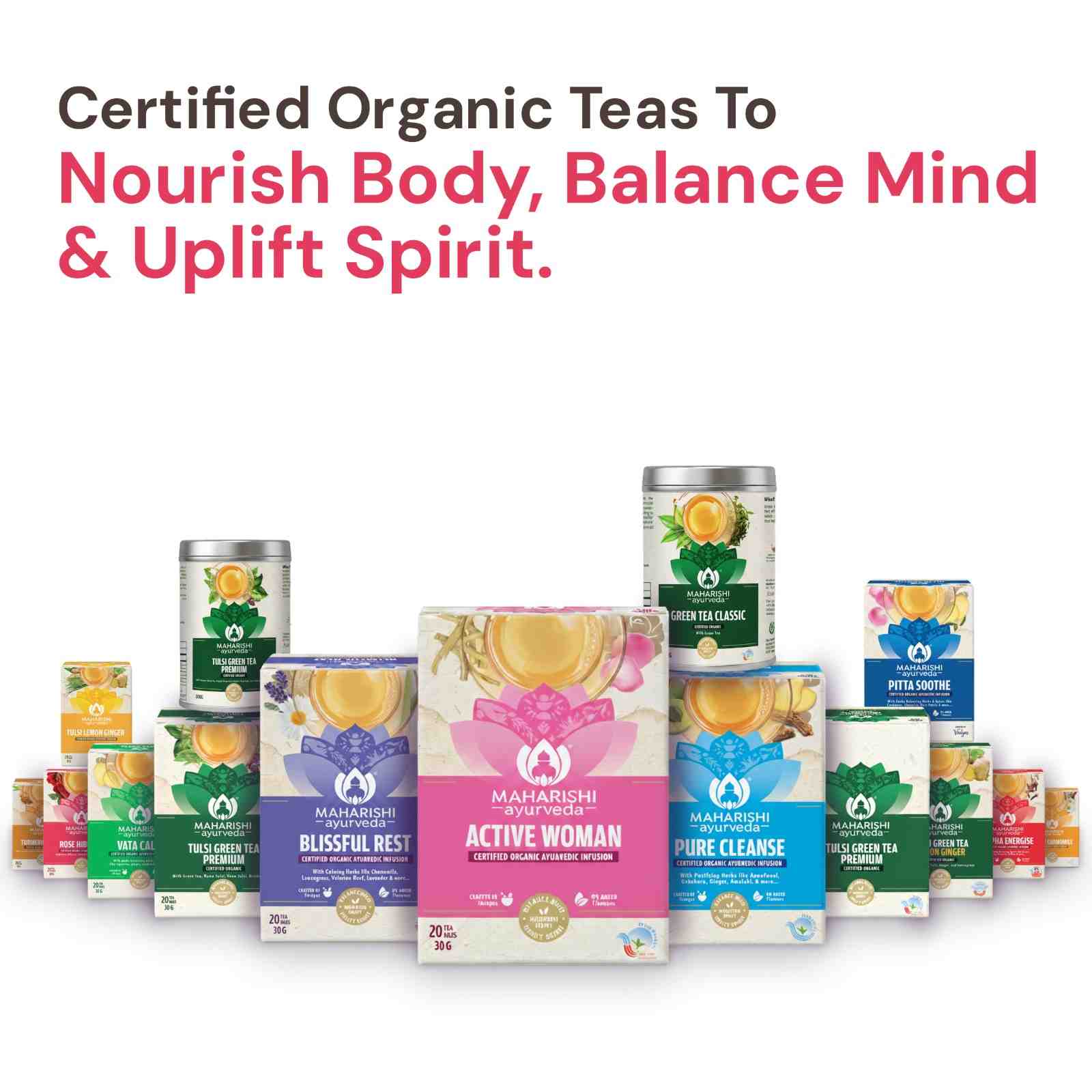 Rose Hibiscus Tea | Uplifting & Calming Ayurvedic Blend