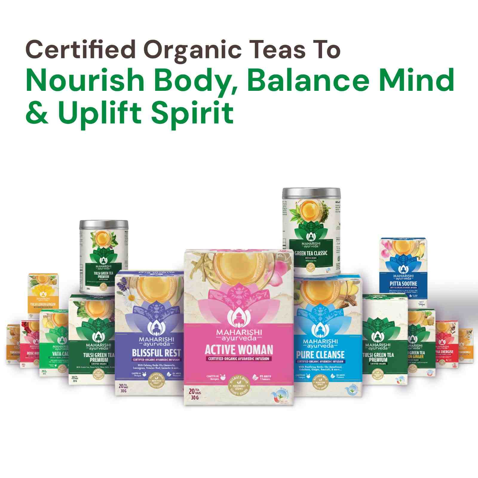 Tulsi Green Tea Premium | Organic Ayurvedic Blend