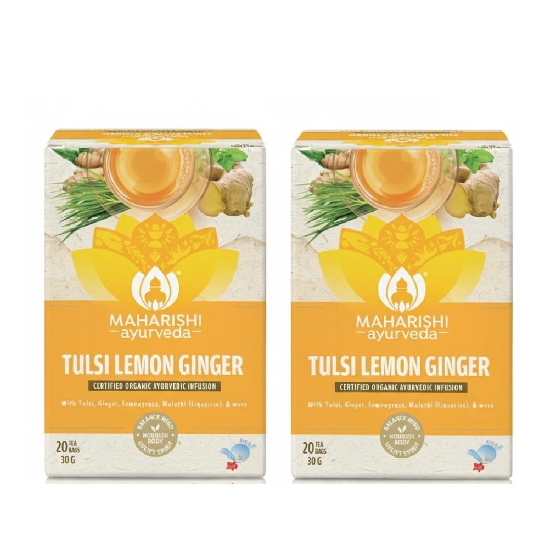 Tulsi Lemon Ginger Tea | Supports Immunity & Digestion