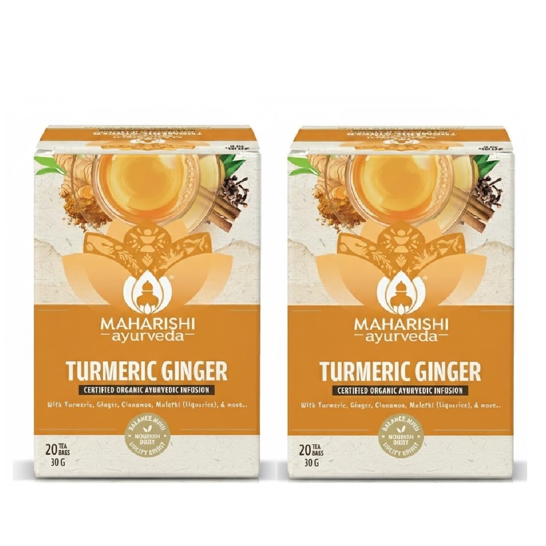 Turmeric Ginger Tea | Immunity & Digestion Boosting Ayurvedic Blend