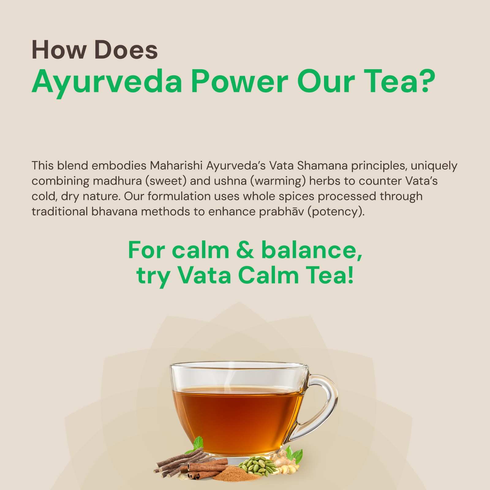 Vata Calm Tea | Maharishi Ayurveda Vata Balancing Blend
