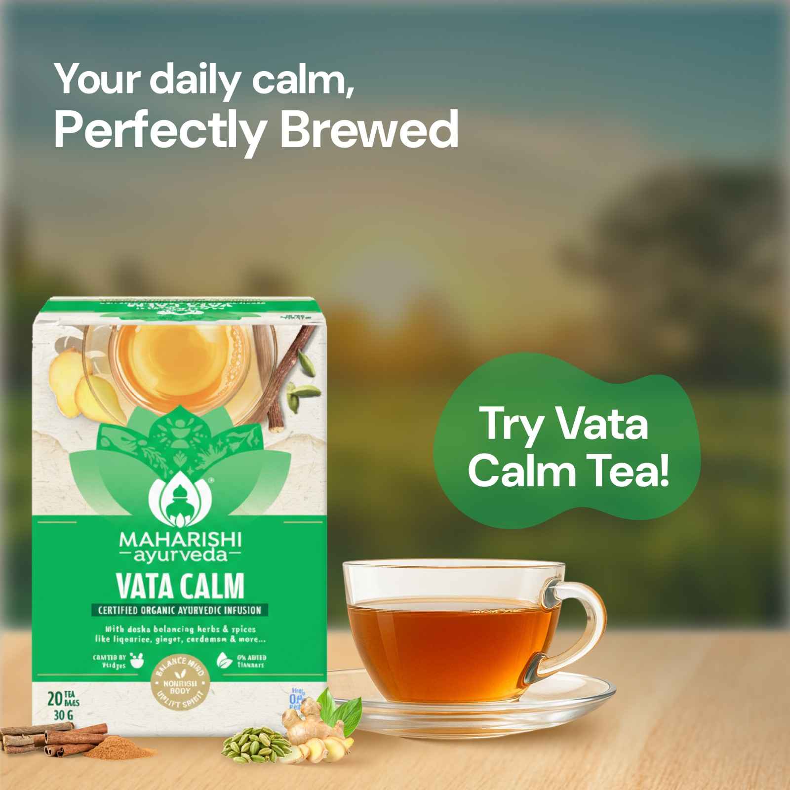 Vata Calm Tea | Maharishi Ayurveda Vata Balancing Blend