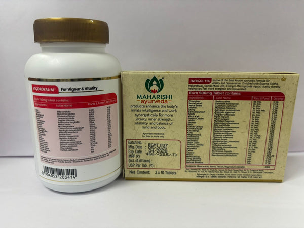 Energol - MA For Men's Reproductive Care and Vigoroyal-F - For energy and stamina