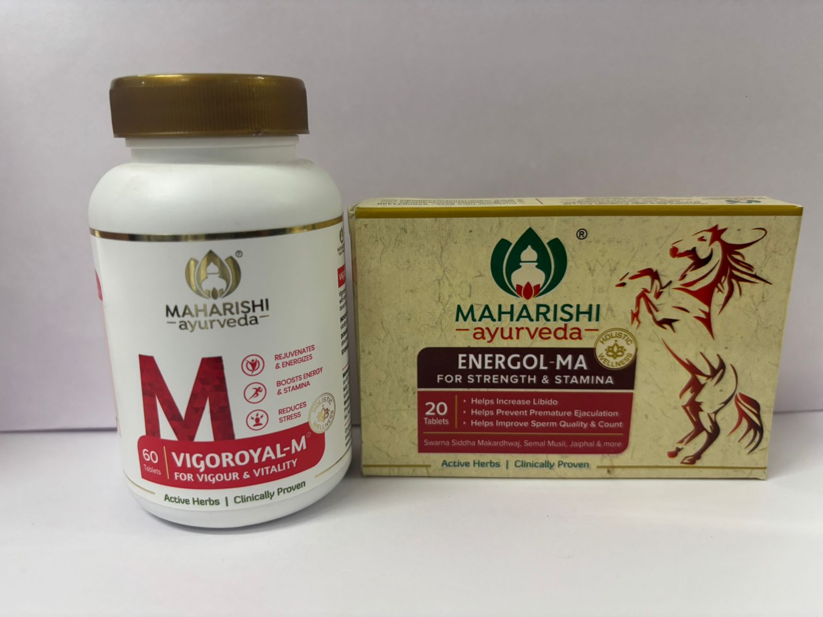 Vigoroyal-M & Energol-MA Combo | Ayurvedic Men’s Health Supplement