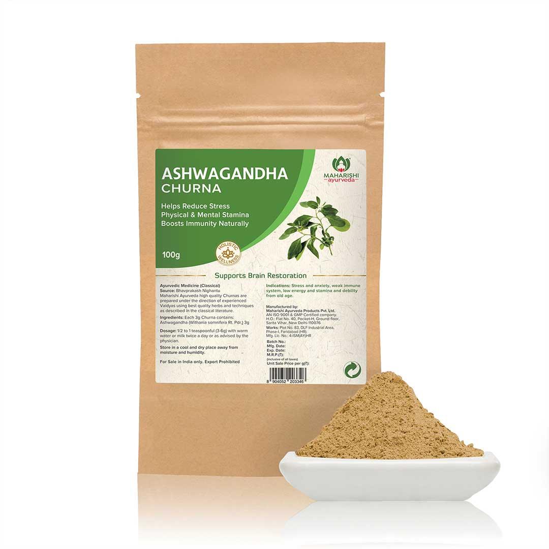 Ashwagandha Churna - For Stress Relief (100gms Pack)