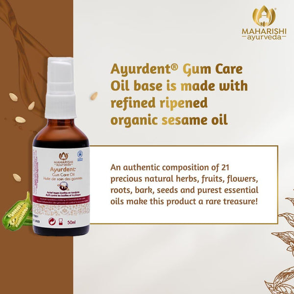 Ayurdent Gum Care Oil for Total Relief from Toothache and Bad Breath - Maharishi Ayurveda India